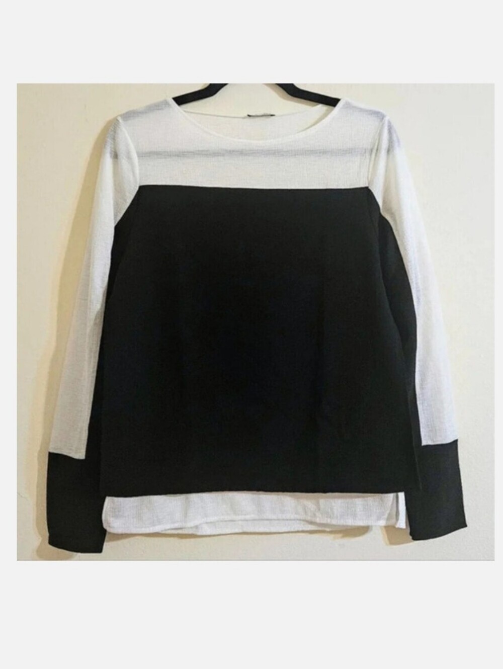 Zara Color Block Blouse